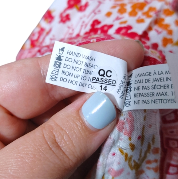 Poupette St. Barth Camila Mini Dress White Pink Tulipe Women's Size Medium M - Picture 12 of 14